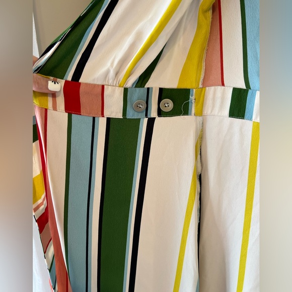 MANGO Striped Multicolor Wrap Dress size 2 - Picture 8 of 8